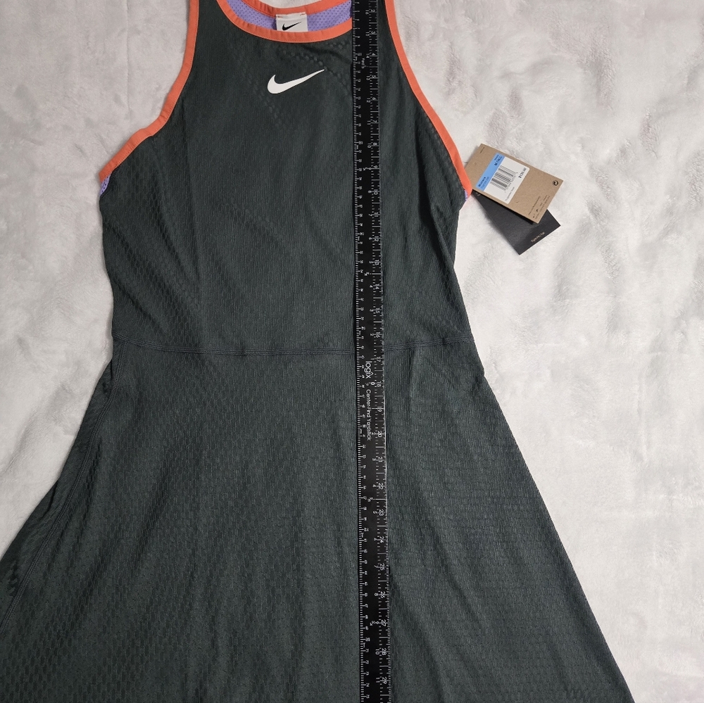 Nike Slam mesh-paneled Dri-FIT Tennis Dress Women Size Medium-tall - Picture 5 of 13